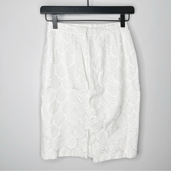 Saks Fifth Avenue After Five by Julie Duroche Vintage White Sparkle Suit Size 4 - Picture 3 of 16